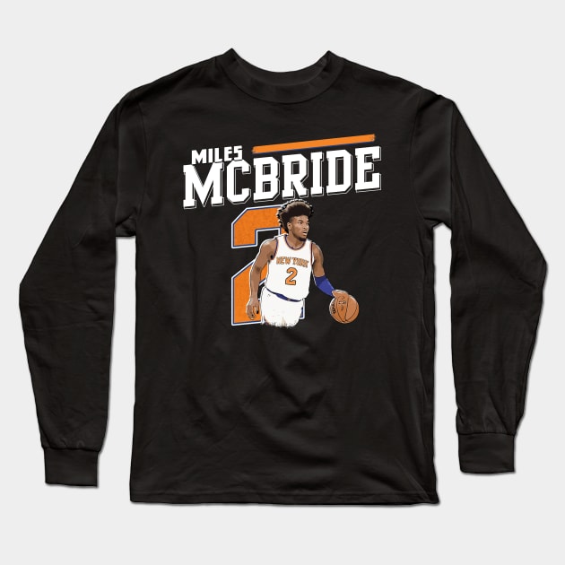 Miles McBride Long Sleeve T-Shirt by WYATB Art